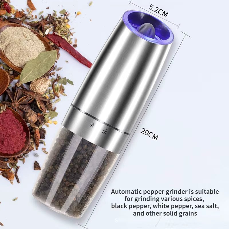 Electric Automatic Mill Spice Salt and Pepper Grinder - Honest HomeElectric Automatic Mill Spice Salt and Pepper GrinderHonest Home