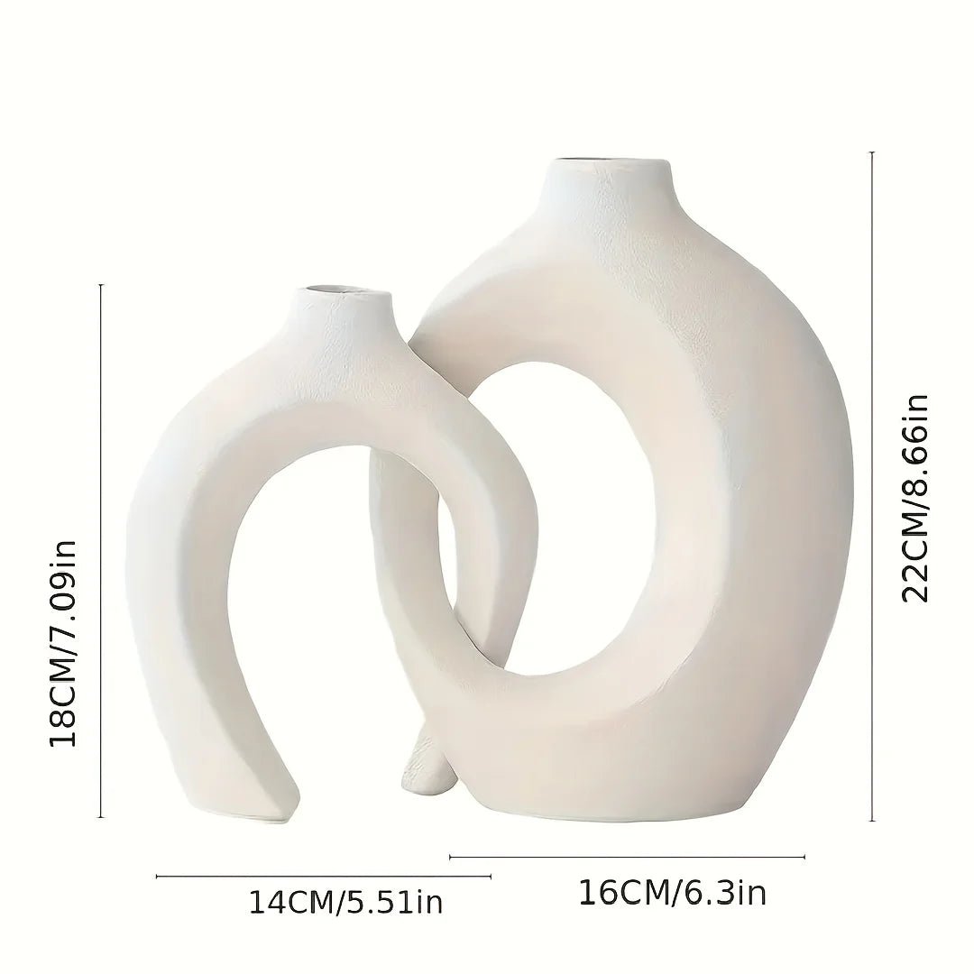 Hollow Nordic Modern Ceramic Vase - Honest HomeHollow Nordic Modern Ceramic VaseHonest Home