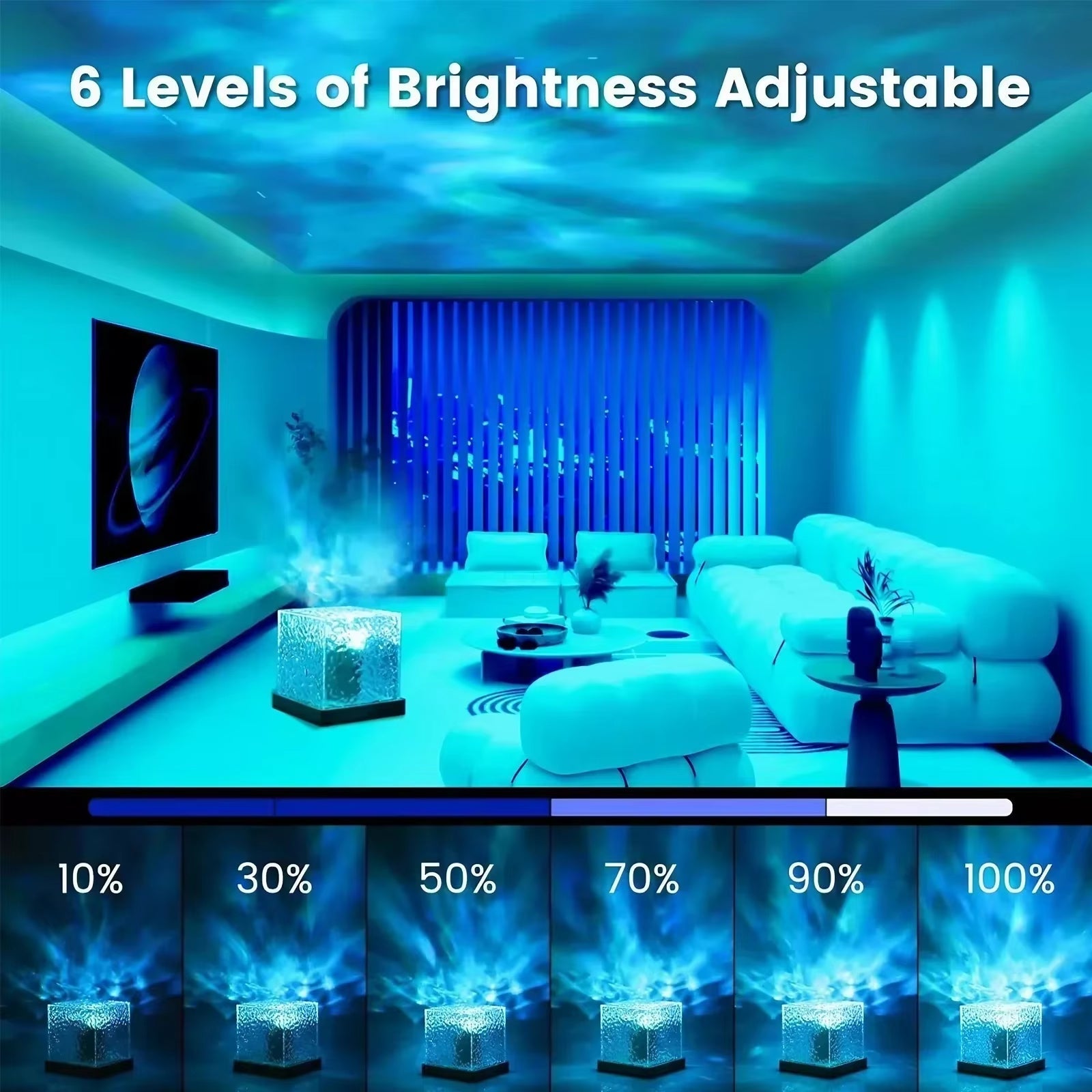 Night Light Water Ripple Aurora Projector Night Light - Honest HomeNight Light Water Ripple Aurora Projector Night LightHonest Home