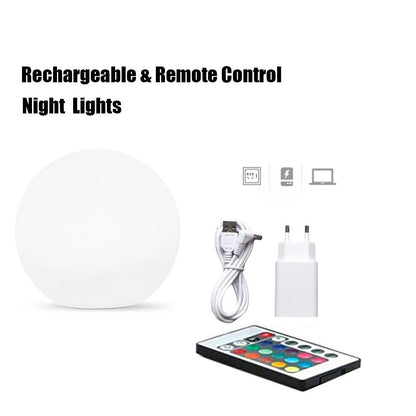 Rechargeable Remote Control LED Ball - Honest HomeRechargeable Remote Control LED BallHonest Home